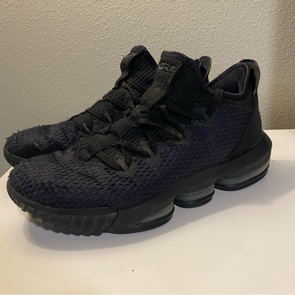 Nike LeBron 16 Low Triple Black Basketball Shoes Men’s Size 10 main image 9